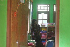 Saya di dalam ruang kelas TK P